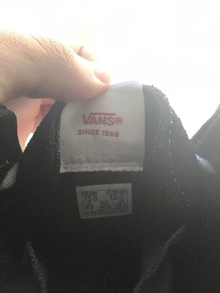 Zapatillas altas Vans negras de hombre -- Talla 44