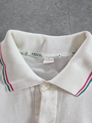 Maglia Polo Sergio Tacchini Bianca Vintage Tg. 46