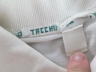 Maglia Polo Sergio Tacchini Bianca Vintage Tg. 46