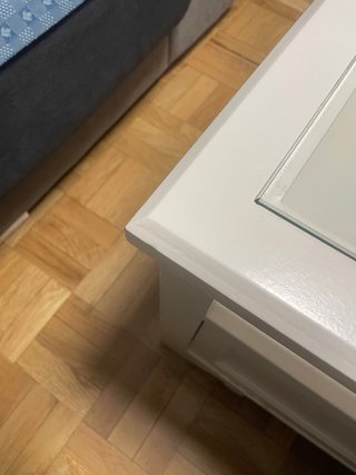 Mesa de centro blanca haya maciza + Regalo