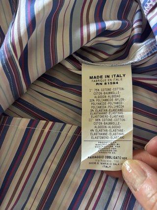 Camicia Nara Camicie righe viola e bianche S