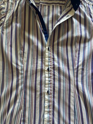 Camicia Nara Camicie righe viola e bianche S