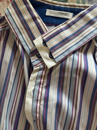 Camicia Nara Camicie righe viola e bianche S