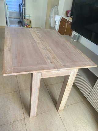 Mesa comedor extensible madera