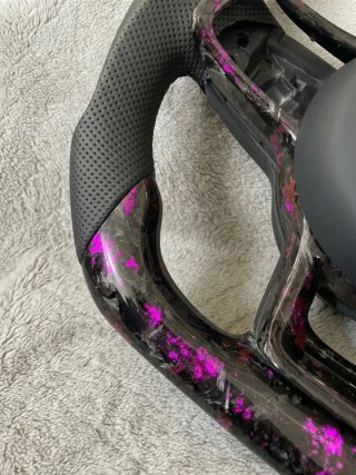 Volante MK7 Forjado Morado con LED
