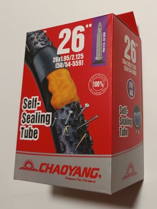 2 Cámaras Autosellantes Chaoyang 26" Presta 40 mm.