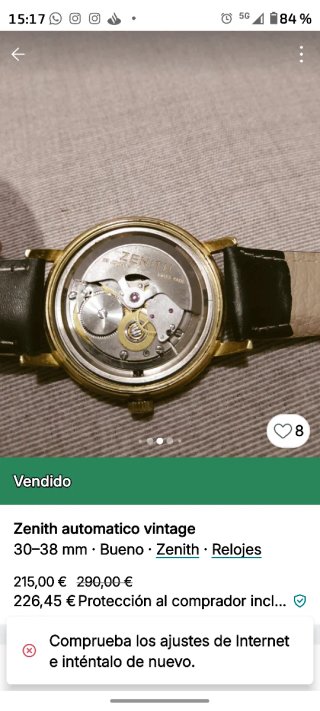 Orologio Zenith Automatico in oro