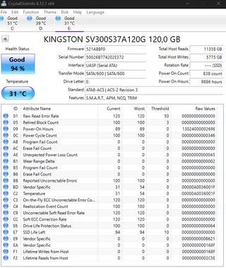 2x SSD Kingston SSDNow V300 120GB