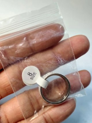 Anello fascia con strass