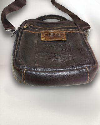 Bandolera DIESB piel marrón 25 cm original hombre