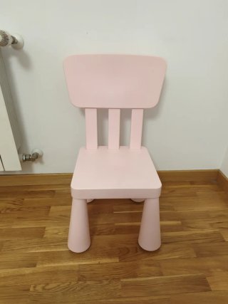 Silla infantil rosa ikea