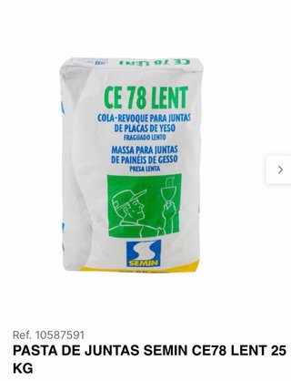 Regalo Masa para juntas SEMIN CE78 LENT 25kg