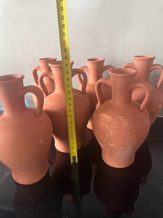 Cántaro de barro artesanal