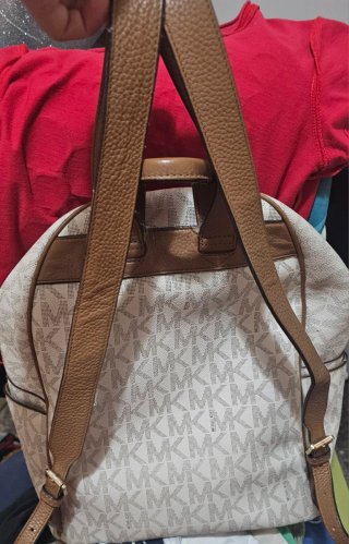 Mochila Michael Kors Beige y Marrón