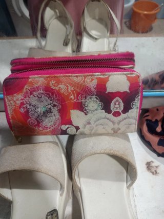 Monedero estampado multicolor
