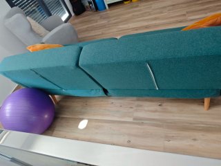 Sofá Cama Elvis Tela Madera