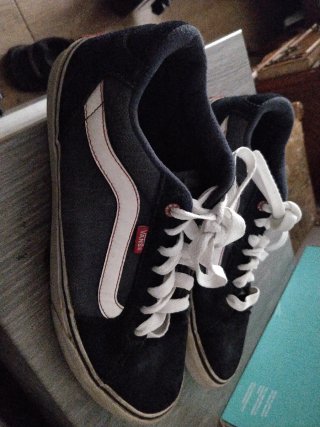 Zapatillas Vans Negras y Blancas