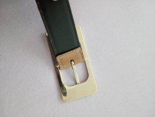 Cintura Gucci Pelle Marrone Fibbia Oro