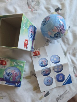 Puzzle 3D Ravensburger Disney Stitch y Angel