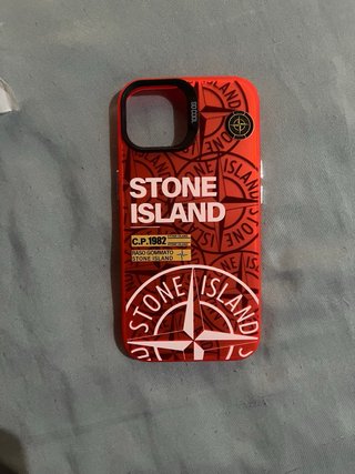 Funda iPhone 15 Stone Island Roja