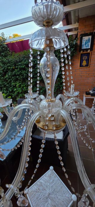 Lampadario in cristallo stile veneziano