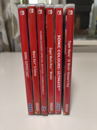Lote 6 juegos Nintendo Switch (Mario, Sonic....)