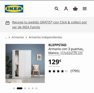 Armario Blanco Ikea Kleppstad