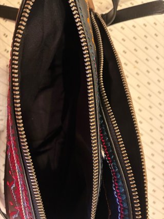 Borsa Desigual bicolore nera e marrone