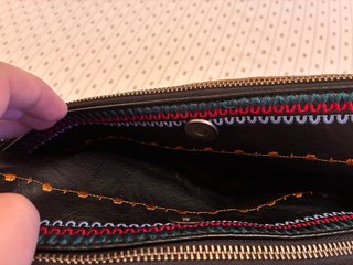 Borsa Desigual bicolore nera e marrone