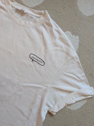 Camiseta Zara Hombre Blanca NYC New York bordadoXL