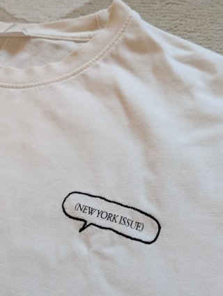 Camiseta Zara Hombre Blanca NYC New York bordadoXL