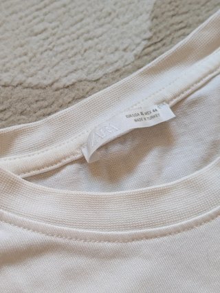 Camiseta Zara Hombre Blanca NYC New York bordadoXL
