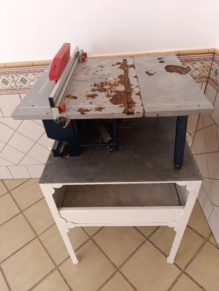 Mesa sierra artesanal para madera