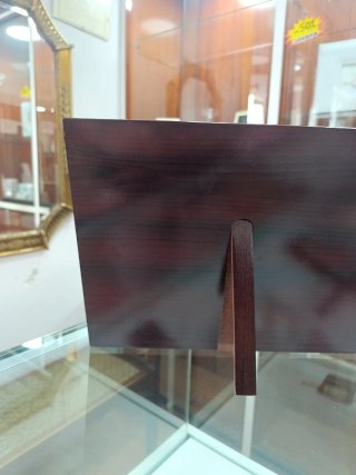 Placa de homenaje madera y metal