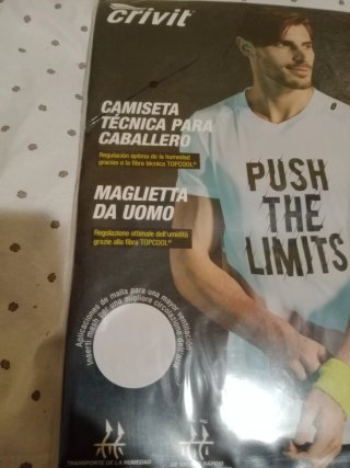 Camiseta Técnica Crivit Hombre XL Blanca Nueva