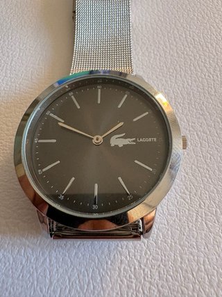 Reloj Lacoste Malla Plateada