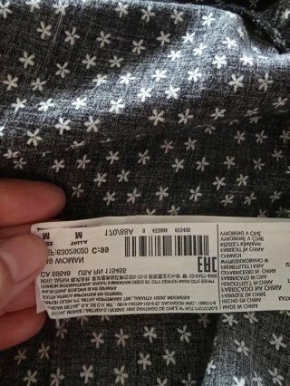 Vestido negro con estrellas blancas Mango