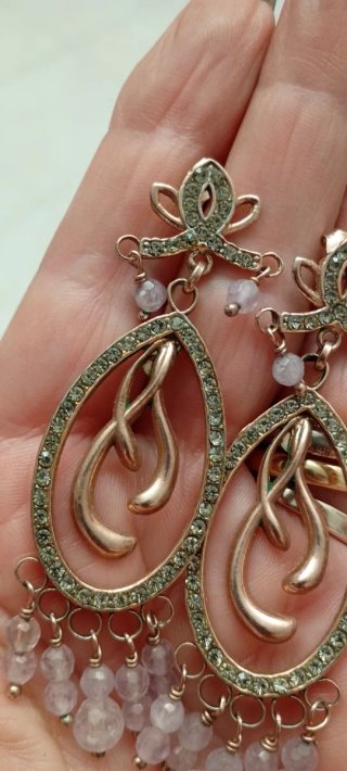 Orecchini Marcello Fontana Argento 925 Rosa