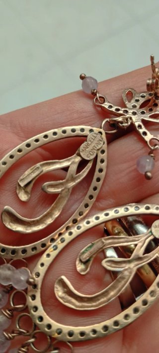 Orecchini Marcello Fontana Argento 925 Rosa