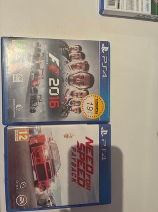 F1 2016 y Need for Speed Payback PS4