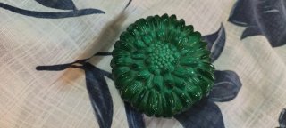 Portagioie in vetro stile malachite