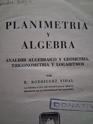 Libro Planimetría y Álgebra