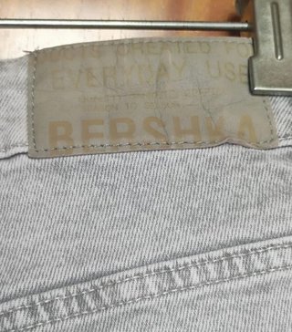 Bermuda Vaquera Gris Hombre Bershka Talla 38