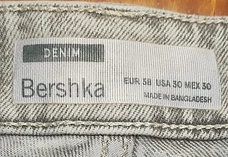 Bermuda Vaquera Gris Hombre Bershka Talla 38