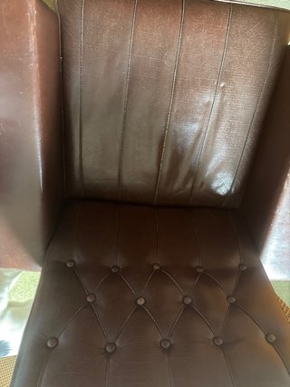 Negociable: Sillón de oficina antiguo de piel
