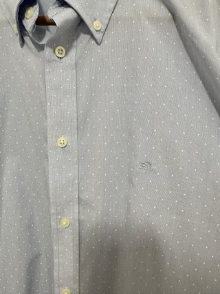 Camisa Ralph Lauren azul con puntos blancos