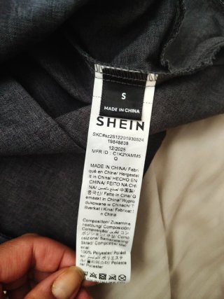 Blusa elegante Shein Grigio Tg. S