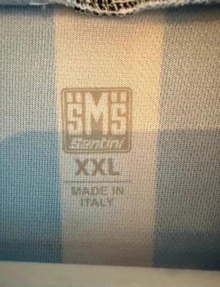 Maillot Santini Azul y Blanco diseño clásico