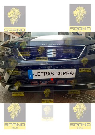 Letras Cupra pack de 5 letras cupra paragolpes