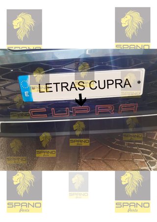 Letras Cupra pack de 5 letras cupra paragolpes